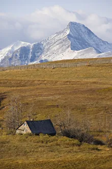 Abandoned Farmhouse Outside Of Waterton National Park, Alberta Abandoned Farmhouse Outside Of Waterton National Park, Alberta
