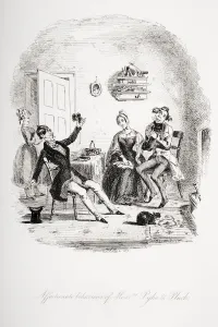 Affectionate Behaviour Of Messrs. Pyke & Pluck. Illustration From The Charles Dickens Novel Nicholas Nickleby By H.K Affectionate Behaviour Of Messrs. Pyke & Pluck. Illustration From The Charles Dickens Novel Nicholas Nickleby By H.K