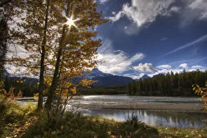 Images Dated 22nd September 2007: Athabasca River With Mount Fryatt In The Background, Jasper National Park, Alberta