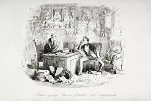Images Dated 21st November 2005: Attorney And Client, Fortitude And Impatience. Illustration By Phiz (Hablot Knight Browne) 1815-1882