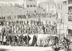 Images Dated 11th December 2010: An Auto-Da-Fe, Or Act Of Faith, Procession In Spain. After A 15Th Century Engraving