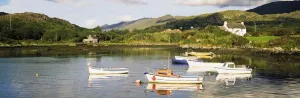 Ballycrovane, County Cork, Ireland; Boats In Harbour Ballycrovane, County Cork, Ireland; Boats In Harbour