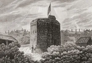 Bankside, Southwark, London, England, seen here in Shakespeare's day, showing The Bear Garden Bankside, Southwark, London, England, seen here in Shakespeare's day, showing The Bear Garden