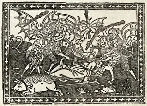 The Bastinading Of St Anthony After La Rappresentatione Di Santo Antonio Abate Printed The Bastinading Of St Anthony After La Rappresentatione Di Santo Antonio Abate Printed