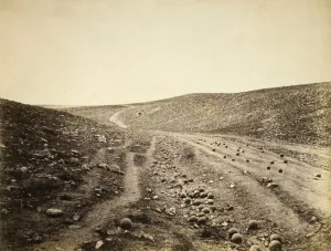 Battlefield Scene After Charge Of The Light Brigade, Battle Of Balaclava, Crimean War Battlefield Scene After Charge Of The Light Brigade, Battle Of Balaclava, Crimean War