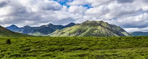 The beautiful landscape of the Dempster Highway during the Yukon summer; Yukon, Canada