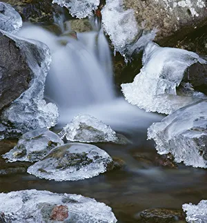 Blurred Motion Of Creek Surrounded By Ice Sc Alaska Blurred Motion Of Creek Surrounded By Ice Sc Alaska