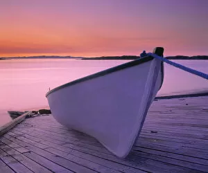 Boat At Dawn, Harrington Harbour, Lower North Shore, Duplessis Region, Quebec