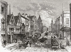Briggate Gallery: Briggate, Leeds, Yorkshire, England In The Late 19Th Century. From Our Own Country Published 1898