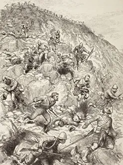British And Scottish Troops Retreating From The Battle Of Majuba Hill During The First Boer War British And Scottish Troops Retreating From The Battle Of Majuba Hill During The First Boer War