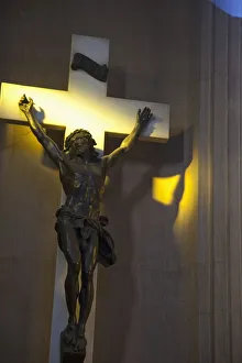 Buenos Aires, Argentina; Statue Of Jesus On A Cross In Recoleta Cemetery Buenos Aires, Argentina; Statue Of Jesus On A Cross In Recoleta Cemetery