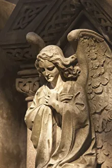 Buenos Aires, Argentina; A Stone Statue Of An Angel In Recoleta Cemetery Buenos Aires, Argentina; A Stone Statue Of An Angel In Recoleta Cemetery