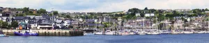 A busy harbour and waterfront; Kinsale county cork ireland A busy harbour and waterfront; Kinsale county cork ireland