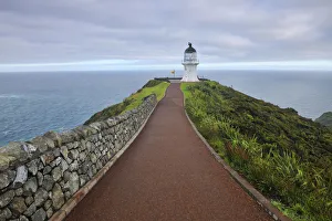Cape Reinga Lighthouse at Dawn, Cape Reinga, Northland, North Island, New Zealand Cape Reinga Lighthouse at Dawn, Cape Reinga, Northland, North Island, New Zealand