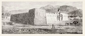 Caravanserai In El Kantara, Biskra Province, Algeria, North Africa In The Mid 19Th Century