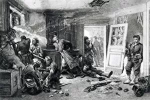 Images Dated 13th August 2006: The Last Cartridges At Balan Near Sedan 1870 From 19Th Century Print Of Painting By French Artist