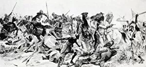 Images Dated 14th March 2007: Charge Of The 21St Lancers At Omdurman After Drawing By R. Caton Woodville In Illustrated London