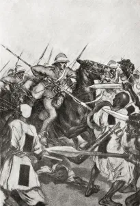 The Charge Of The 21st Lancers At Omdurman, Khartoum, Sudan During The Mahdist War In 1898 The Charge Of The 21st Lancers At Omdurman, Khartoum, Sudan During The Mahdist War In 1898