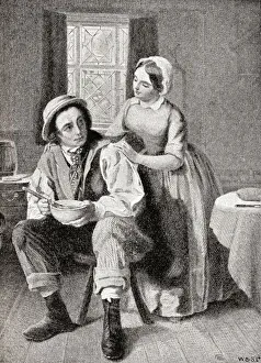 Charles Dickens as Captain Coldstream in the Charles Mathews play Used Up. Charles John Huffam Dickens, 1812 - 1870 Charles Dickens as Captain Coldstream in the Charles Mathews play Used Up. Charles John Huffam Dickens, 1812 - 1870