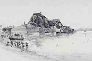 Images Dated 14th November 2004: The Citadel, Corfu, Ionian Islands, Greece, By Charles William Wyllie (1859-1923)