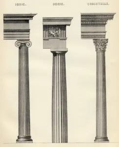 The Three Classical Orders Of Greek Architecture From The National Encyclopaedia The Three Classical Orders Of Greek Architecture From The National Encyclopaedia
