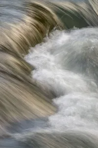 Close-up of the rushing water of the Gardner River, Yellowstone National Park, Wyoming, USA Close-up of the rushing water of the Gardner River, Yellowstone National Park, Wyoming, USA