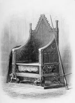 Images Dated 2nd May 2005: The Coronation Chair In Westminster Abbey. Made For King Edward I To Enclose The Famous Stone Of