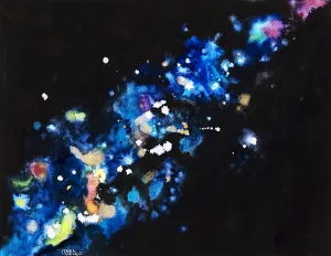 Cosmic Sparks, Abstract Of Sparks And Darkness (Watercolor Painting) Cosmic Sparks, Abstract Of Sparks And Darkness (Watercolor Painting)