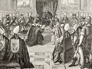 Images Dated 5th December 2010: The Council Of Vienne, Fifteenth Ecumenical Council Of The Roman Catholic Church That Met Between