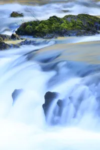 The Cowichan River Flowing Over Rocks, Vancouver Island, British Columbia The Cowichan River Flowing Over Rocks, Vancouver Island, British Columbia