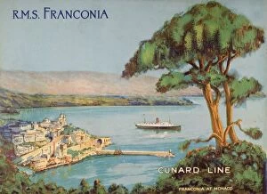 Images Dated 25th July 2005: Cunard Line Promotional Brochure For The Rms Franconia Circa 1926-1930