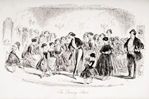 Images Dated 16th November 2005: The Dancing School. Illustration By Phiz (Hablot Knight Browne) 1815-1882