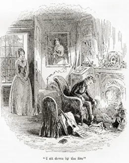 The death of Dora, illustration from the Charles Dicken's novel David Copperfield The death of Dora, illustration from the Charles Dicken's novel David Copperfield