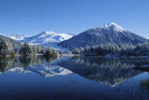 Dredge Lakes Mendenhall Valley Winter Southeast Alaska Dredge Lakes Mendenhall Valley Winter Southeast Alaska