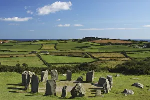 Drombeg Stone Circle Near Glandore In West Cork In Munster Region; County Cork, Ireland Drombeg Stone Circle Near Glandore In West Cork In Munster Region; County Cork, Ireland