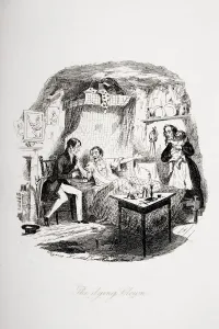 The Dying Clown. Illustration From The Charles Dickens Novel The Pickwick Papers Byrobert The Dying Clown. Illustration From The Charles Dickens Novel The Pickwick Papers Byrobert