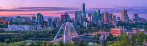 Edmonton skyline at dusk, Alberta, Canada Edmonton skyline at dusk, Alberta, Canada