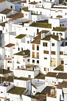 Elevated View Of Moorish Houses; Casares, Malaga Province, Spain Elevated View Of Moorish Houses; Casares, Malaga Province, Spain