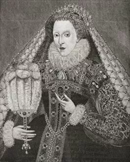 Elizabeth I, 1533 To 1603. Queen Of England And Ireland. From The Book Short History Of The English People By J.R