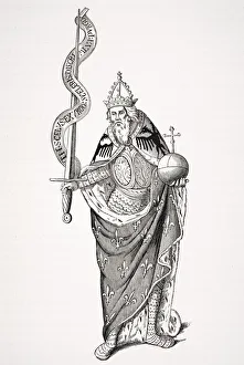 The Emperor Charlemagne 742 Or 747 To 814 Also Known As Charles The Great Or Carolus Magnus Or Karolus Magnus King Of The Emperor Charlemagne 742 Or 747 To 814 Also Known As Charles The Great Or Carolus Magnus Or Karolus Magnus King Of