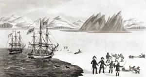 First communication with the natives of Prince Regent's Bay. John Ross explored Prince Regent' First communication with the natives of Prince Regent's Bay. John Ross explored Prince Regent'