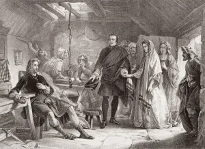 The First Meeting Of Prince Charles With Flora Macdonald In The Isalnd Of South Uist, 1747. Engraved By R The First Meeting Of Prince Charles With Flora Macdonald In The Isalnd Of South Uist, 1747. Engraved By R
