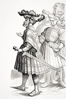 German Knights Of The 15Th Century From Plate In The Life Of The Emperor Maxmilian Engraved By Burgmayer From Drawings German Knights Of The 15Th Century From Plate In The Life Of The Emperor Maxmilian Engraved By Burgmayer From Drawings