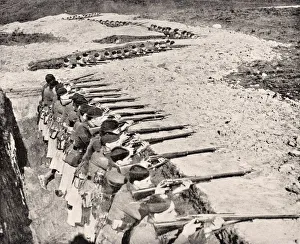 Glasgow Highlanders In Trenches 1915 From The War Illustrated Album Deluxe Published Glasgow Highlanders In Trenches 1915 From The War Illustrated Album Deluxe Published