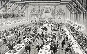 Images Dated 11th April 2006: Grand Ceremonial Banquet At The French Court In 14Th Century