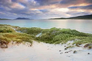 Grass Covered Dunes, Sound of Taransay, Traigh Rosamal, Isle of Harris, Outer Hebrides, Scotland Grass Covered Dunes, Sound of Taransay, Traigh Rosamal, Isle of Harris, Outer Hebrides, Scotland