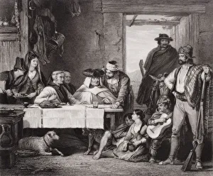Guerrilla Council Of War. Sketched By Sir David Wilkie, Engraved By J. C. Armytage Guerrilla Council Of War. Sketched By Sir David Wilkie, Engraved By J. C. Armytage
