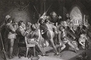The Hall Of Glennaquoich - A Highland Feast A Scene From Scott's Novel Waverley Engraved By P The Hall Of Glennaquoich - A Highland Feast A Scene From Scott's Novel Waverley Engraved By P