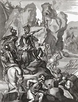 Hannibal and his army crossing the Alps in 218 BC during the Second Punic War Hannibal and his army crossing the Alps in 218 BC during the Second Punic War