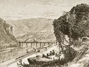 Images Dated 6th November 2005: Harpers Ferry Circa 1870S. From American Pictures Drawn With Pen And Pencil By Rev Samuel Manning
